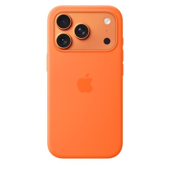 Apple Silicone Case with MagSafe iPhone 17 Pro Orange