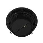 Вытяжной тонкий вентилятор для ванн ММ-Р 06 стекло круг 90 м³/час с обратным клапаном черный матовый