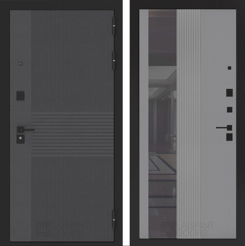 Бункер 05 - 32 серый рельеф софт с тонированным зеркалом