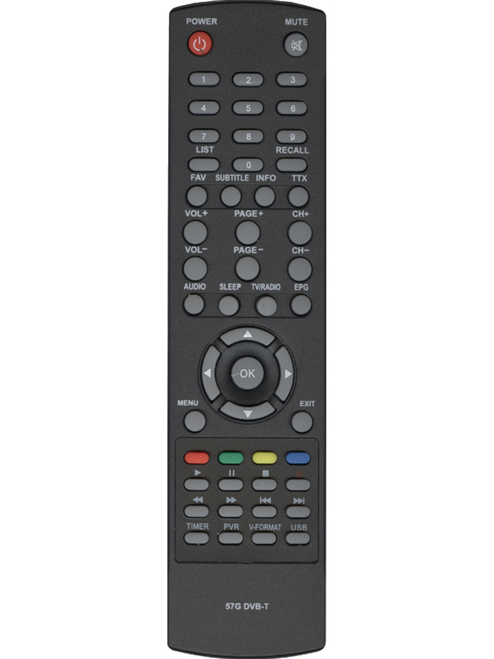 Пульт GoldMaster / SKYTECH 57G DVB-T HOB797