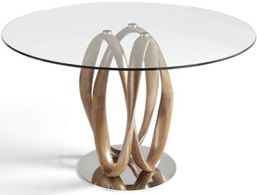 Круглый обеденный стеклянный стол DT801 /1021 Ø130 Испания