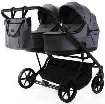 Детская коляска Adamex Leo Duo 3 в 1 TK60 TIP (СЕРЫЙ)