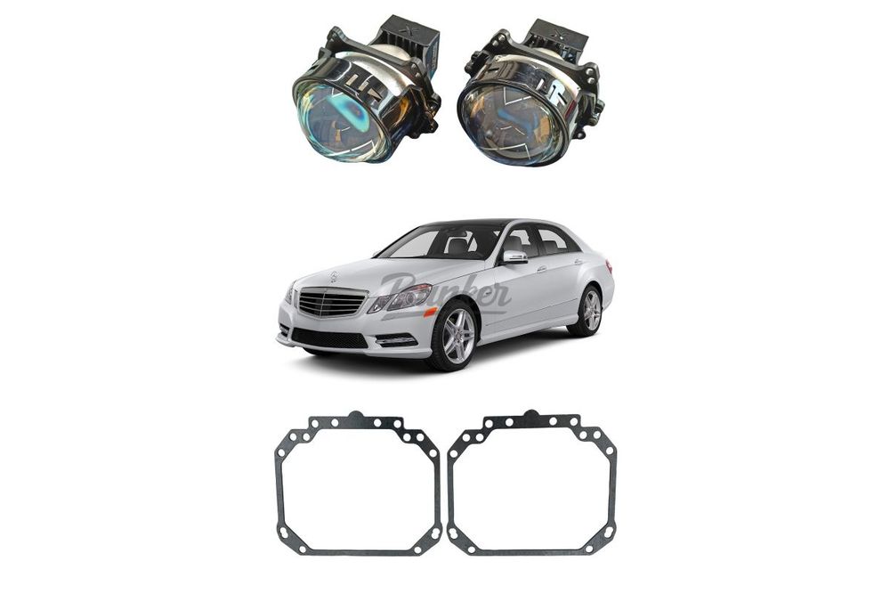 Комплект для замены штатных линз Hella 2 Mercedes-Benz E-Class W212 дорестайлинг 2009-2013