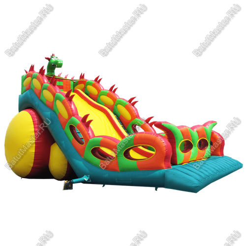 Батут-горка "Дракон 2", 15*7*11 м