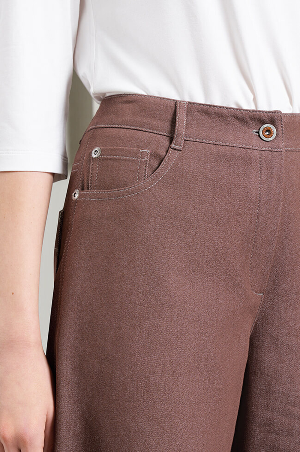 31021 Брюки женские (пепельно-коричневый)