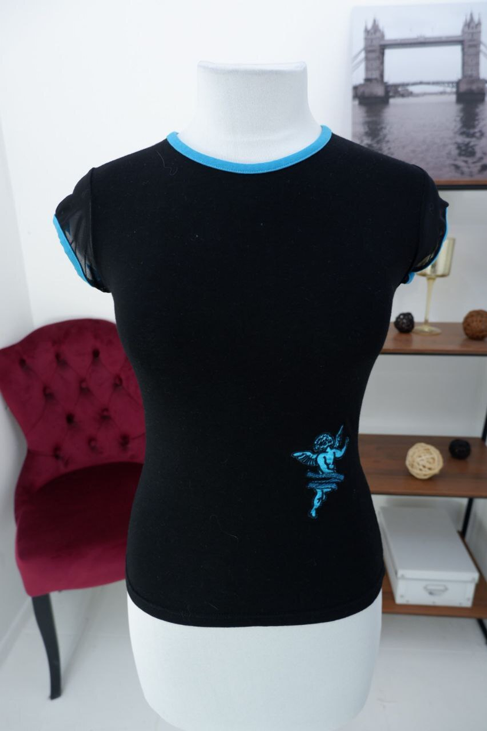 Футболка Dsquared2 из вискозы с принтом 40 размер