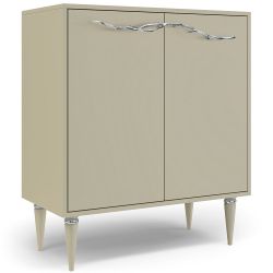 Комод Арт Колор matte Классик Сильвер с 2 полками Серый шелк матовый