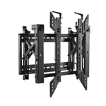 ErgoFount BWM-03-64T Модульное настенное выдвижное крепление для видеостен из дисплеев диагональю 45–70'' (push in – pop out), портретная ориентация, черное