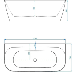 Акриловая ванна Allen Brau Priority 3  170x78 2.31003.20 белый глянец