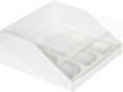 Коробка для 9 капкейков с пластиковой крышкой 250*250*100 мм БЕЛАЯ