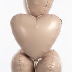 Ag Шар Сердце 19''/46 см, Мистик Кремовый сатин (БГ-15) (2)