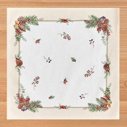 НАБОР САЛФЕТОК ИЗ 2-Х ШТ "CELEBRATION",40Х40СМ, 100% ХЛОПОК,БЕЖЕВЫЙ,ТВИЛ, ГОРОХ