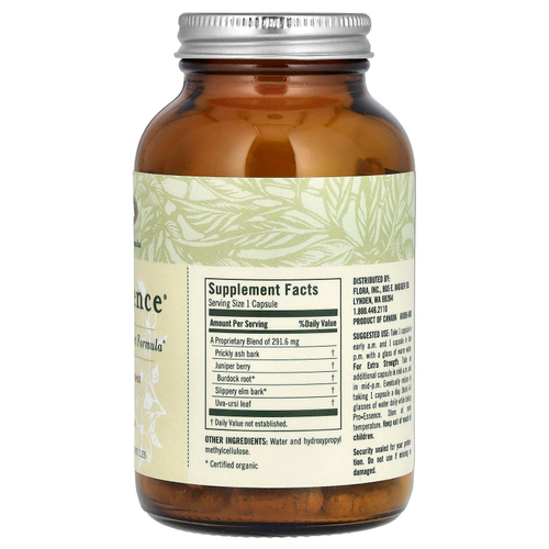 Flora, Pro-Essence, 120 вегетарианских капсул