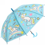Зонт детский полуавтомат «Ultramarine - Единорожек на луне», 8 спиц, d-85см, длина в слож. виде 68см ●