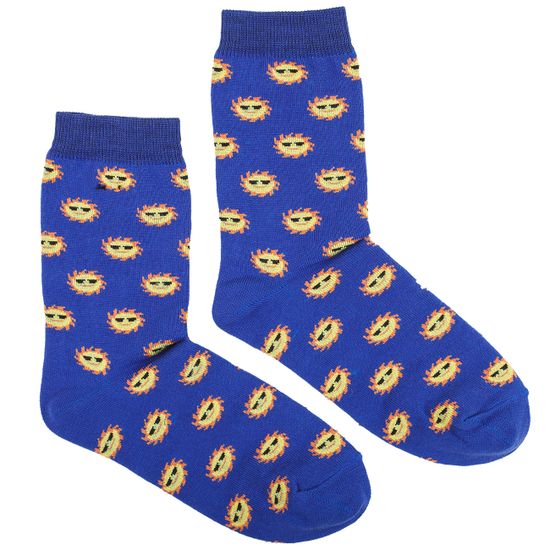 Носки ЗАПОРОЖЕЦ Солнце женские Светло-Синий