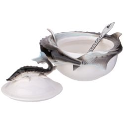 ИКОРНИЦА LEFARD "ОСЁТР" 12,5*11 СМ, С ЛОЖЕЧКОЙ (КОР=24ШТ.)