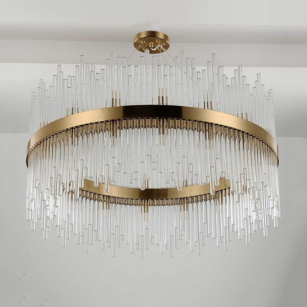 Люстра KR1209P-12 brass