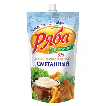 Майонез Ряба классический сметанный 192 гр