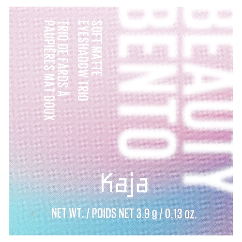 Kaja, Beauty Bento, трио мягких матовых теней, оттенок 14 нейтральных, 3,9 г (0,13 унции)