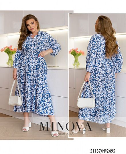 Платье 2495-джинс Minova Фото 1