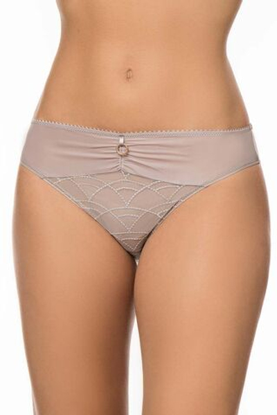 Трусы-слипы Diane с ажуром по центру (Размер: 46) (Цвет: дымчатый)