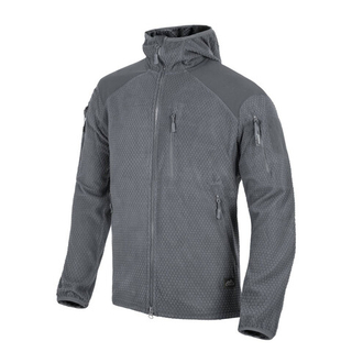 Helikon-Tex ALPHA HOODIE Jacket - Grid Fleece - Shadow Grey