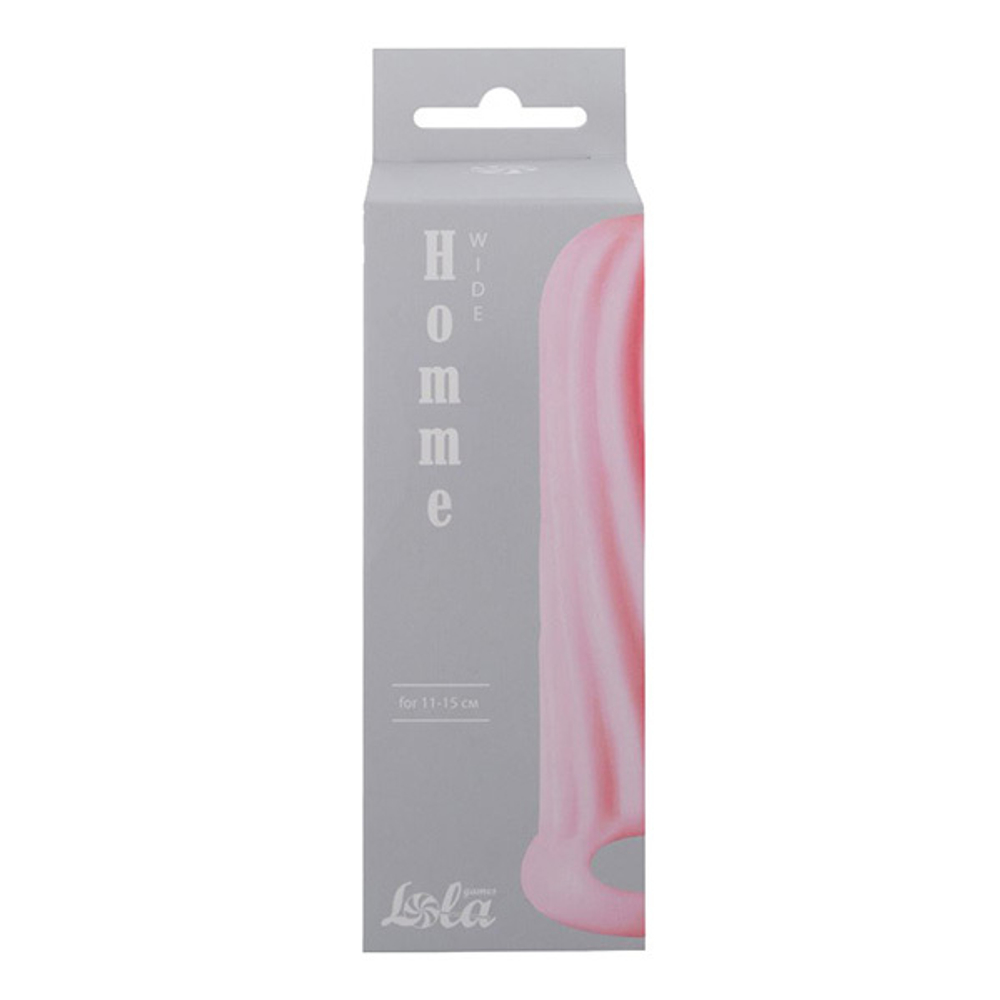 Розовый фаллоудлинитель 13см Lola Games Homme Wide 7007-02lola