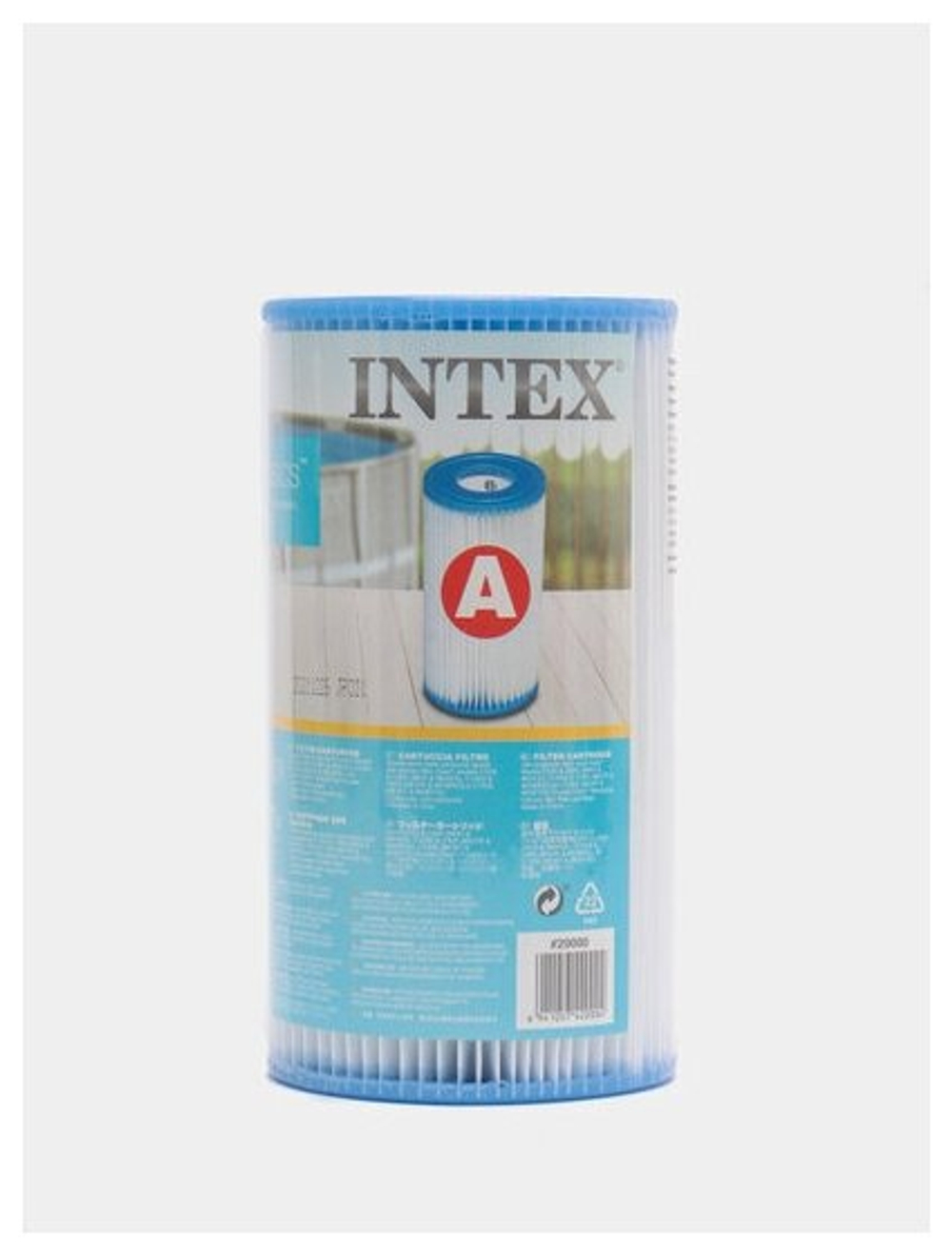 Картридж для фильтр-насоса бассейна Intex 29000 тип А / Сменный фильтр типа A для каркасного и надувного бассейна Интекс