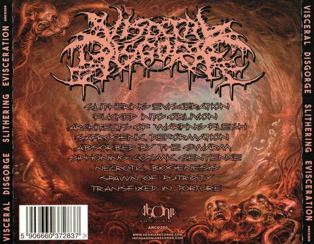 VISCERAL DISGORGE - Slithering Evisceration, музыкальный компакт диск, death metal