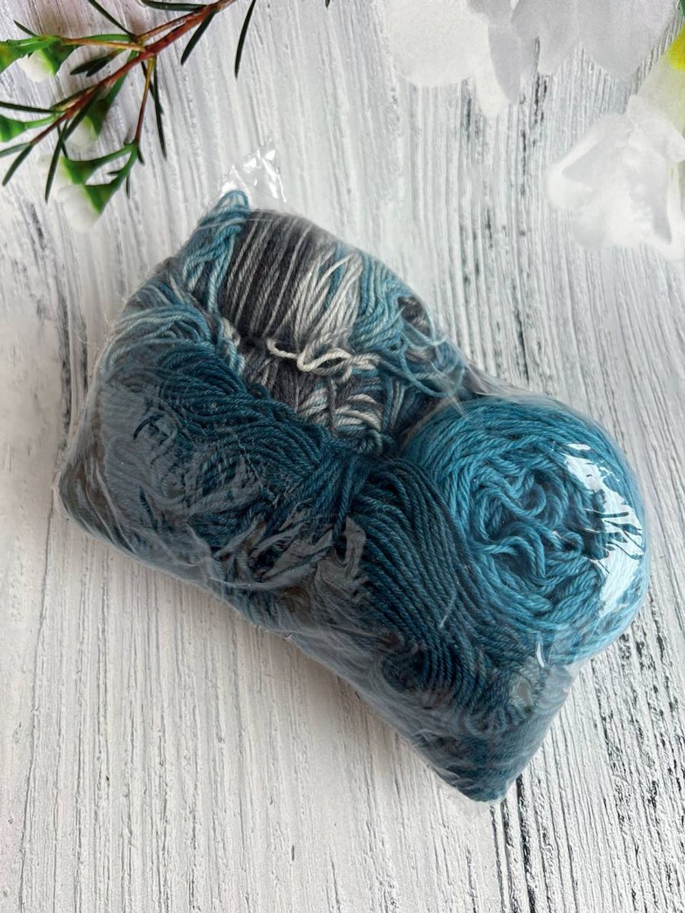 Пряжа носочная Аркобалено радужный микс 100г