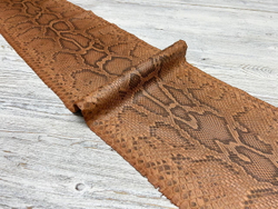 Sahara Soft Caramel (0,6-0,8 мм), натуральная кожа питона