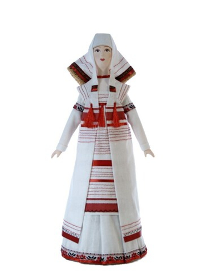 Кукла фарфоровая коллекционная Удмуртка