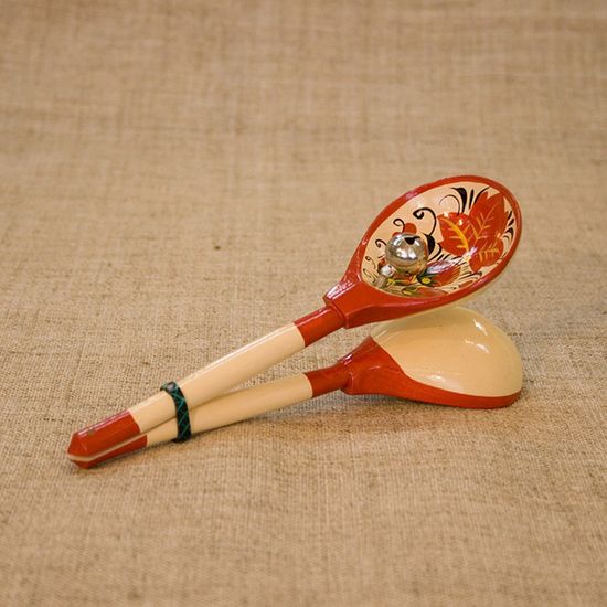 MS-K1-LZ-05 Ложки в станке с бубенцами, 1 категория, Мастерская Сереброва