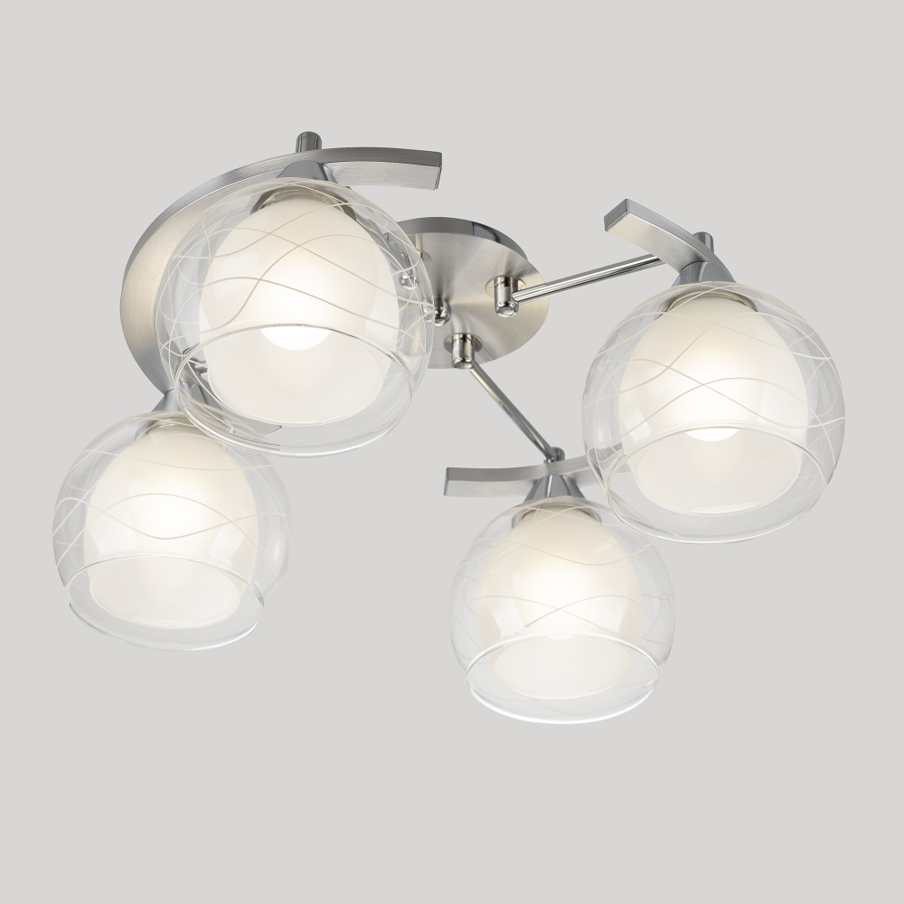 Citilux Буги CL157142 Люстра потолочная Алюминий Хром