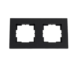 "Аксиома" Рамка двухместная МРФИ11.15.00.00 антрацит Кунцево Электро