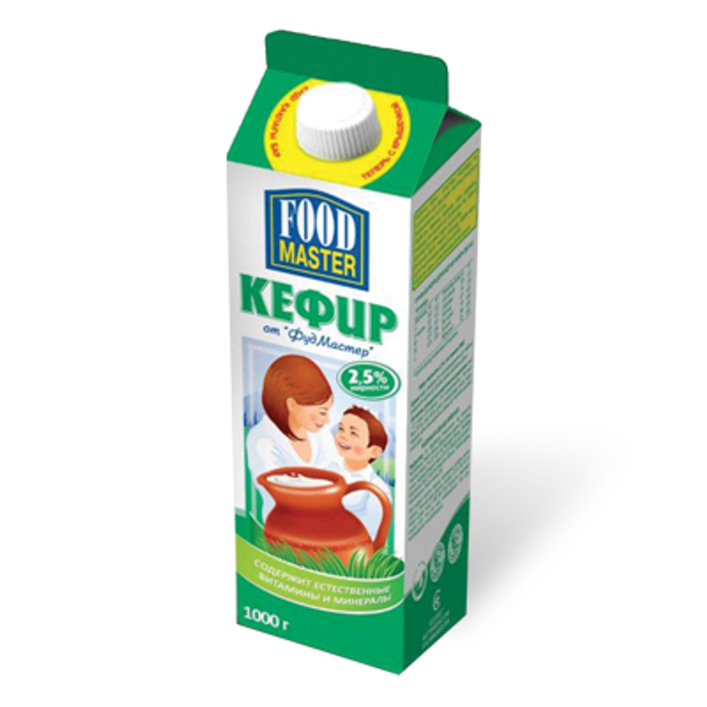 Кефир от ФудМастер 2,5%, 1 л