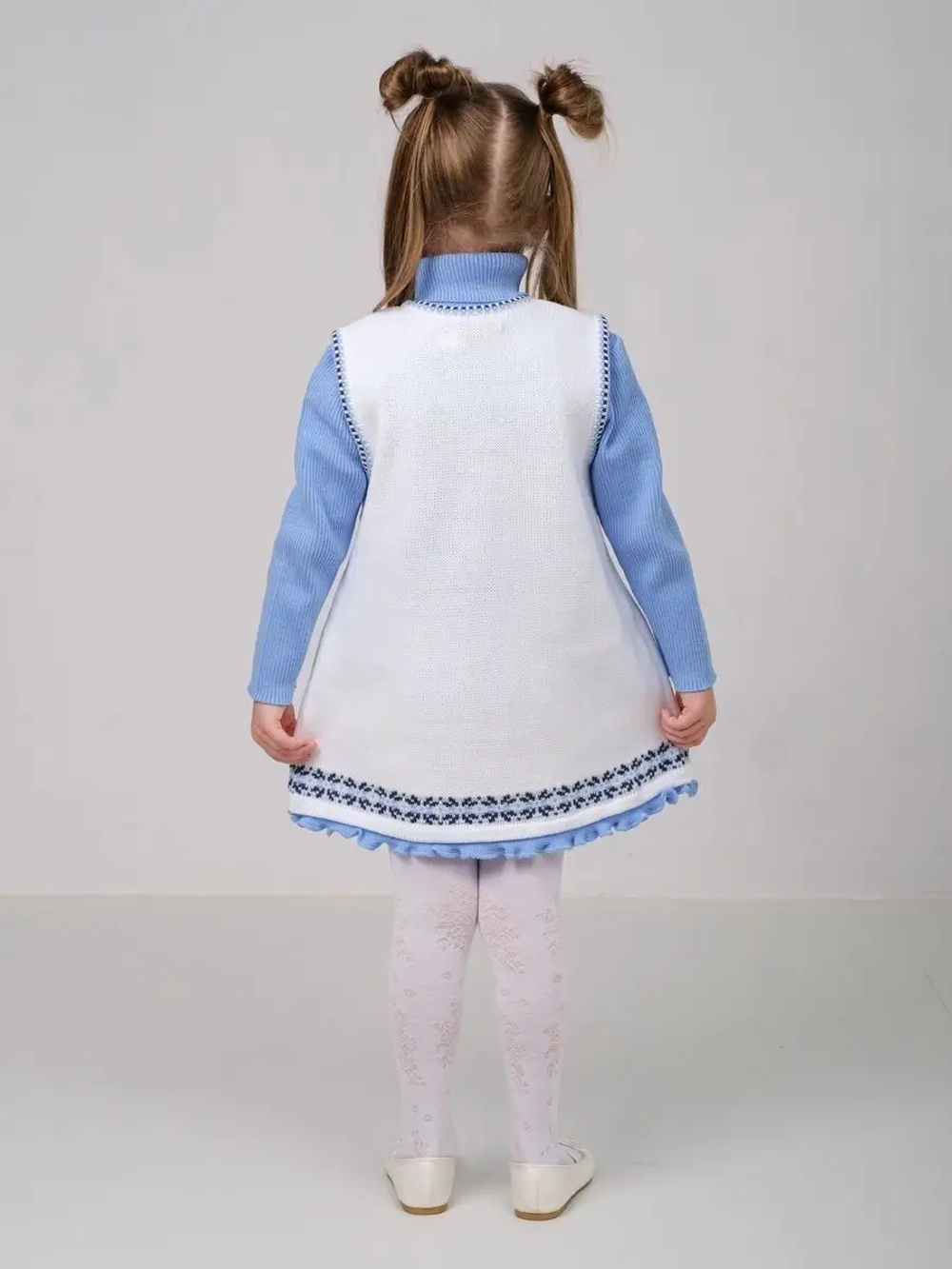 Сарафан вязаный для девочки