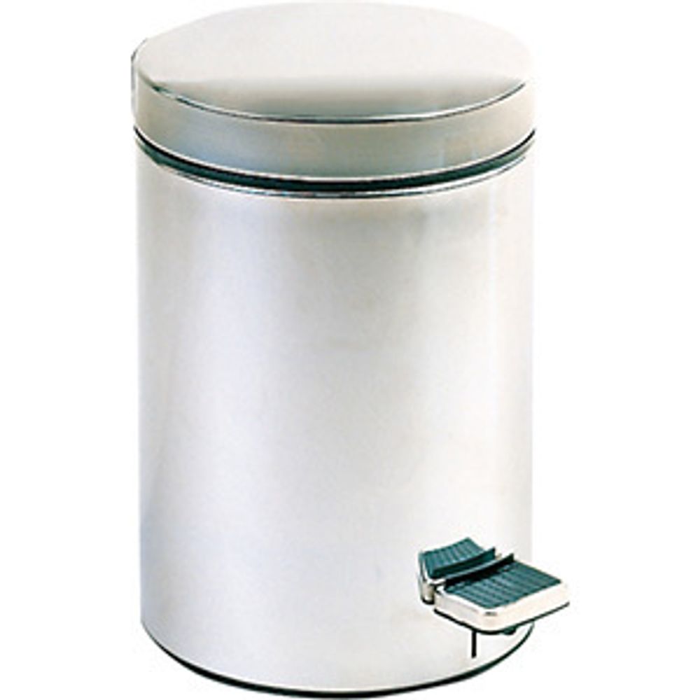 Ведро для мусора с педалью 30 л. нерж сталь NOFER 09100.30.S матовый