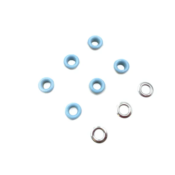 Люверсы металлические 5мм голубые (цветная эмаль), Греция