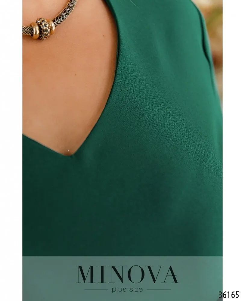 Платье 389-1-зеленый Minova