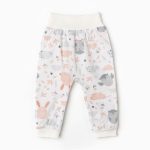 Штанишки "Евро" на широкой резинке, цвет молочный/звери, р. 74 10156076 (Семицвет-Тики)
