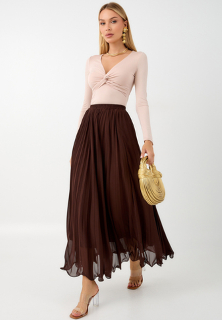 Юбка плиссе макси 90