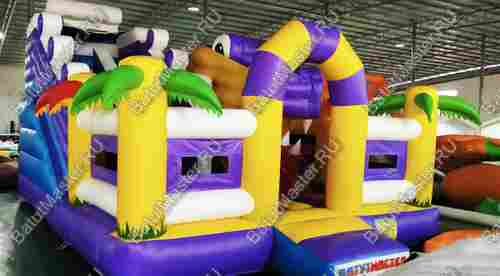 Коммерческий батут "Белый клык" с механизированной головой, размер 6*6*3,5 м