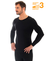 Мужская футболка BRUBECK COMFORT WOOL длин рукав