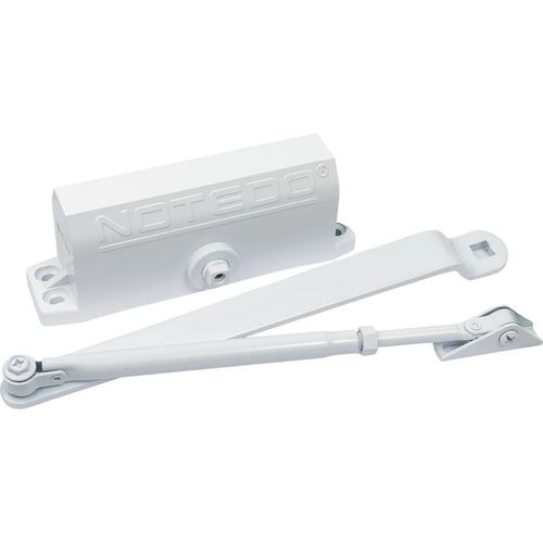 Доводчик дверной NOTEDO DC-100 легкий характер белый до 120 кг