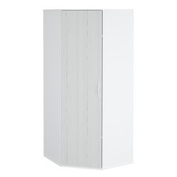 Шкаф гардеробный угловой 900 Junior (белый (тиснение лофт)/дуб эльза