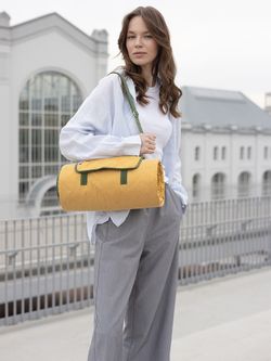 Плед для пикника и отдыха на пляже Smart Picnic, горчичный