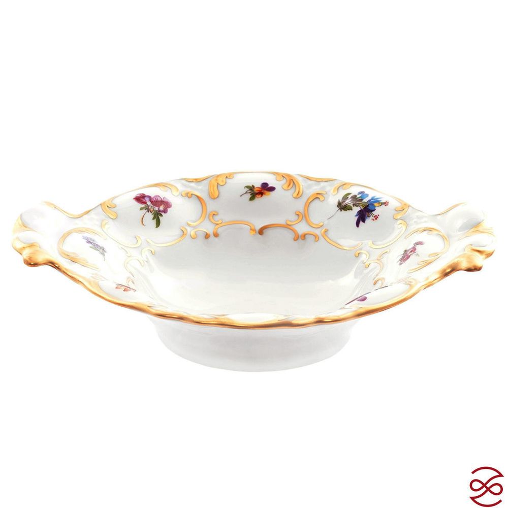 Конфетница Queen's Crown Мейсенский букет 18см