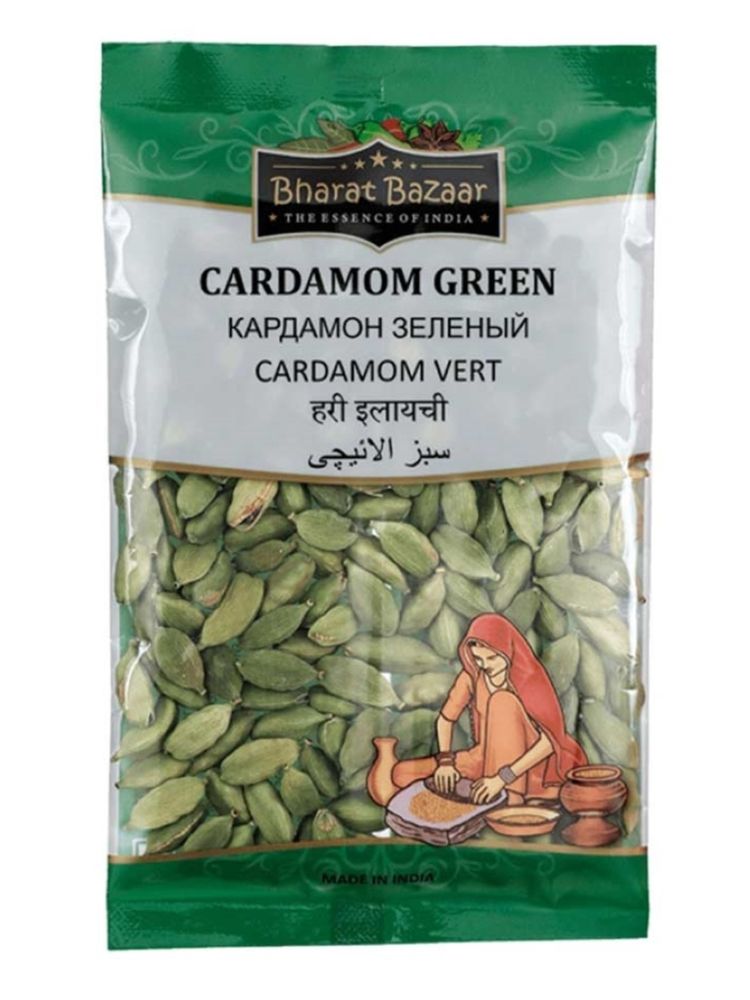 Bharat BAZAAR Cardamon Powder Кардамон зеленый целый 50 гр, 2 шт