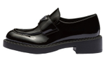 PRADA Chocolate Patent Leather Loafers